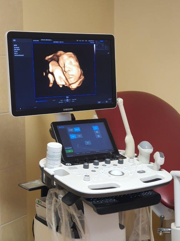 Használt Samsung Medison HS40 típusú ultrahang készülék 2D/3D/4D/5D hasi vizsgálófejjel